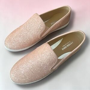 Shoes Fever Sole Fever Women's Pink Sparkle Slip-On Sneakers Size 41 NWT